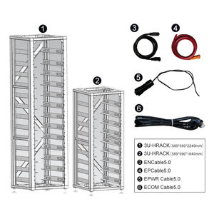 Deye ESS BOS-G 15kWh 20kWh 25kWh 30kWh 35kWh 40kWh 45kWh 50kWh 55kWh 60kWh Pacote de Baterias de Lítio LiFePO4 HV e Rack de 13 Camadas - Product Image 5