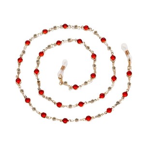 Chaîne de <span class=keywords><strong>lunettes</strong></span> colorée en perles et strass métalliques, <span class=keywords><strong>cordon</strong></span> <span class=keywords><strong>pour</strong></span> <span class=keywords><strong>lunettes</strong></span> de soleil, collier de perles de cristal <span class=keywords><strong>pour</strong></span> femmes, <span class=keywords><strong>cordon</strong></span> de masque facial - Product Image 5
