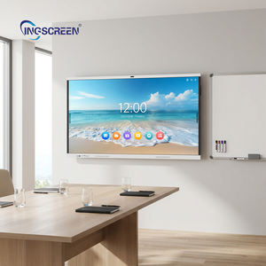 Pantalla Interactiva 4K INGSCREEN Compatible con <span class=keywords><strong>Google</strong></span> EDLA, Tecnología Zero Gap Bonding, Cristal Antideslumbrante y Soporte para Dos Lápices, Ideal para el Aprendizaje Escolar - Product Image 1