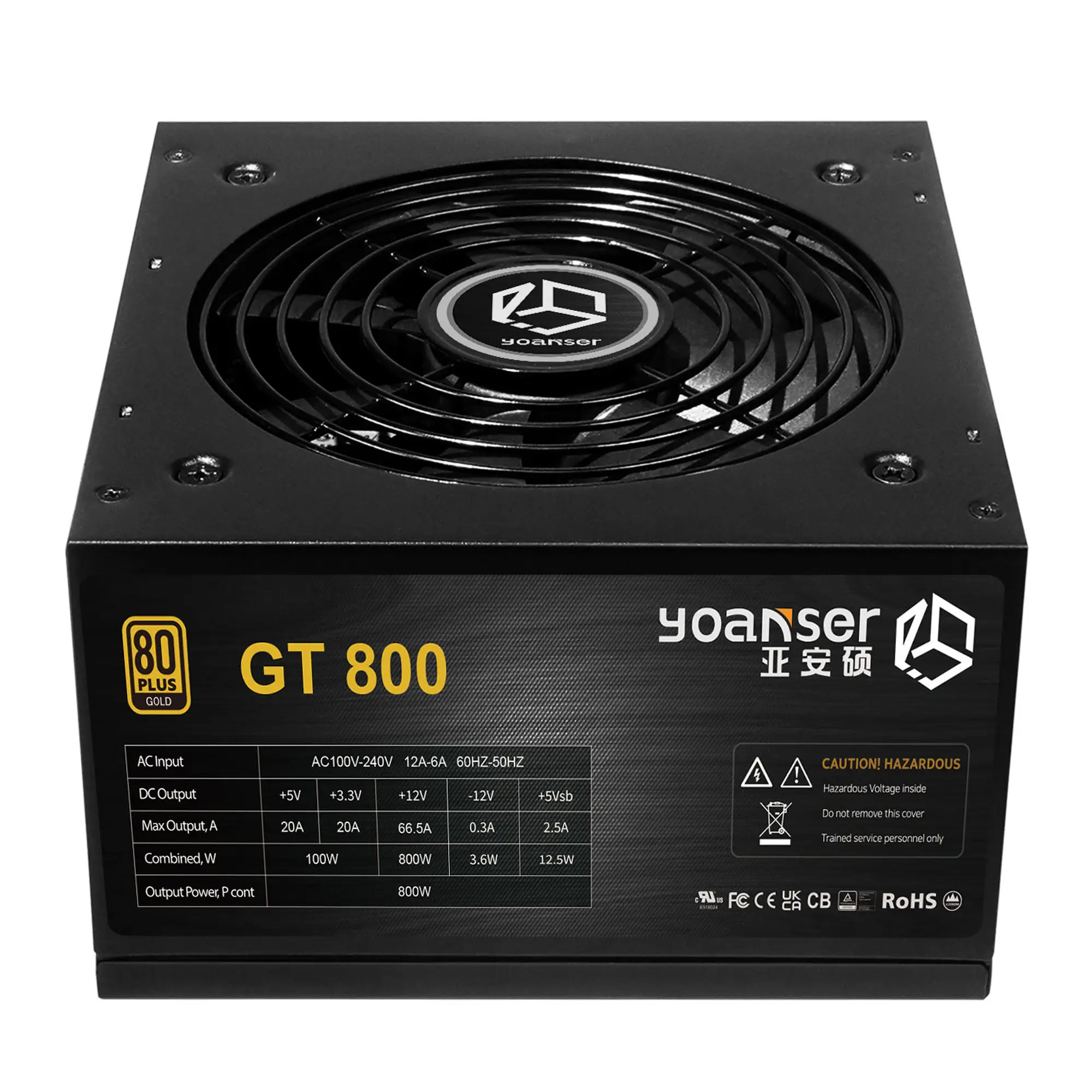 Hot Style GT Serie ATX voll modular angepasst 800w 80plus Gold Voll spannung 220V 110V Netzteil PC-Netzteil für GPU