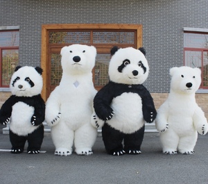 Inflatable khổng lồ gấu nâu Linh Vật Trang phục cho người lớn lông ăn mặc Kid Đảng - Product Image 5