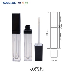 Porte-gloss carré, tubes de gloss à lèvres, étiquette personnalisée, tubes de gloss à lèvres vides, tubes de gloss à lèvres de 7 ml avec boîte et logo - Product Image 2