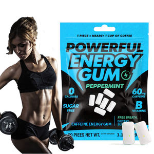 ยาเม็ดเคี้ยวเสริมพลังงาน L-ธีอะนีน คาเฟอีน หมากฝรั่งพลังงานสูง หมากฝรั่งไม่มีน้ำตาล เสริมสมุนไพรเพิ่มสมาธิ - Product Image 1