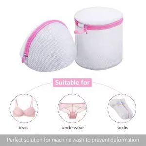 Eco Friendly Fashion Commercial Polyester Mesh <b>Laundry</b> Washing <b>Drawstring</b> or Zipper <b>Bag</b> - Product Image 3