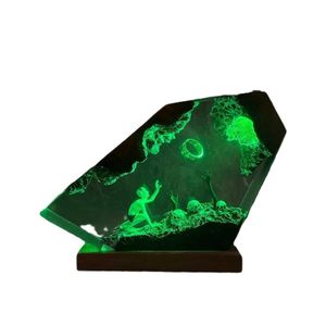 Anneau de Pouvoir de <span class=keywords><strong>Gollum</strong></span> en Résine Lumineuse, Anneau du Seigneur des Ténèbres, Monde Fantastique, Veilleuse, Cadeau d'Halloween - Product Image 3