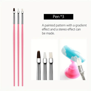 BOMEIJIA 15 piezas lápiz de manicura punteado pintura diseño acrílico <span class=keywords><strong>uñas</strong></span> arte pinceles para manicura decoración de pluma - Product Image 6
