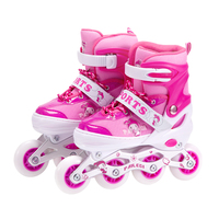 Vente en gros d'usine, pas cher, modèle PAPAISON 107, patins à roulettes pour enfants, roues lumineuses, 64 mm/70 mm, PVC/PU, en stock