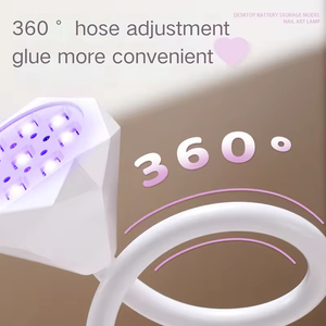 Lámpara UV LED Inalámbrica de 27W para Uso Doméstico, Secador de Uñas Inalámbrico USB, Luz UV para Curado de Esmalte y Arte de Uñas - Product Image 6