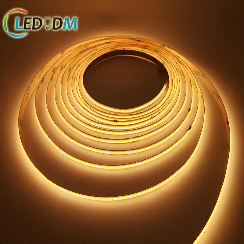 Dot Free Flexible DC 12V 24V LED Strip Light IP68 Waterproof 5m/roll LED COB Light for Indoor Outdoor Decoration