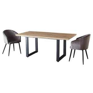 Juego de mesa de comedor rectangular de madera maciza nórdica, muebles para el hogar de diseño moderno, uso de restaurante hecho a mano, mesas de café, producto a granel - Product Image 4