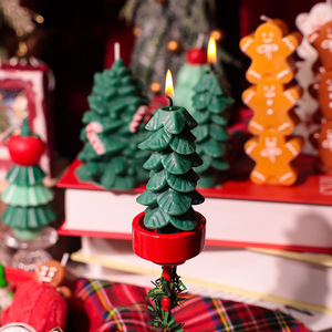 Bougie parfumée en forme de <span class=keywords><strong>sapin</strong></span> de Noël, vente en gros personnalisée, décoration de Noël faite à la main, souvenir de vacances, cadeau - Product Image 3