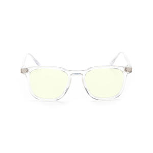 Lunettes anti-lumière bleue Techota, monture transparente, verres jaunes, style tendance, utilisation quatre saisons - Product Image 1