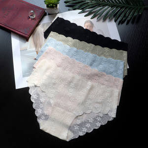 Braguitas de Encaje Estilo Francés Romántico, Onduladas, Sexys, Sin Costuras, Cómodas, Transpirables y de Cintura Baja para Mujer - Product Image 2