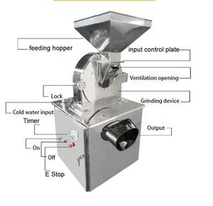Molino Comercial de Acero Inoxidable para Granos, Harina, Canela, Especias, Regaliz, Arroz, Azúcar y Sal con Sistema de Bomba Automática - Product Image 4