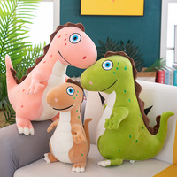 Kustom besar lucu Tyrannosaurus Rex dinosaurus mainan mewah PP kapas diisi bantal tidur kain boneka hadiah ulang tahun penghilang stres