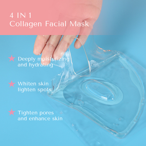 Masque en gelée de collagène aquatique éclaircissant à la glycérine anti-rides, masque facial transparent - Product Image 4