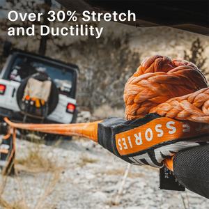 Camiones Suv todoterreno cuerda cinética estiramiento cuerda de remolque Vehículo de recuperación cuerda de recuperación de nailon trenzado doble - Product Image 5