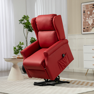 Fauteuil inclinable motorisé moderne surdimensionné en tissu, <span class=keywords><strong>grand</strong></span> fauteuil avec fonction massage extensible et structure métallique - Product Image 2