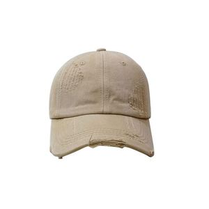 Gorra de béisbol vintage de mezclilla desgastada, de perfil bajo, con visera deshilachada, sin estructura, de algodón, estilo Dad Hat, de mezclilla lavada y rasgada, para mujer y hombre - Product Image 5