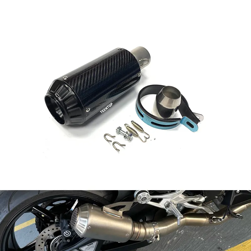 Exhaust Muffler Motorcycle Scooter Performance Exhaust 51mm Universal For Sport Bike Z900 Z1000 Ninja650 R1 Motocross Escape