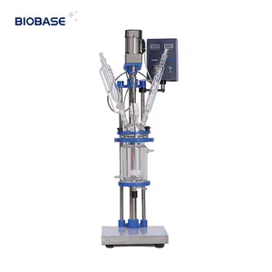 BIOBASE 3L Doppelschicht-Mantelglas reaktor Chemische Extraktion Vakuum filter mantel reaktor