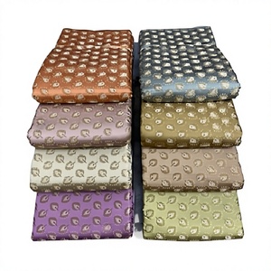 Tela de Seda Jacquard Brocada con Encaje de Miel Premium para Vestidos de Novia, Sarees, Lehengas, Tapicería, Cortinas, Bordados y Material Textil de Lujo - Product Image 1