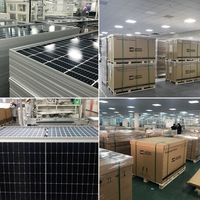 Module photovoltaïque monocristallin bifacial double vitrage entièrement noir 585W 590W 610W 120 cellules Panneaux solaires 21,56% d'efficacité DC1500V