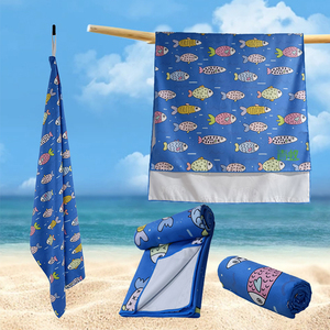 Microfibre légère Portable doux au toucher doux pour la peau beau cadeau séchage rapide surdimensionné serviette <span class=keywords><strong>de</strong></span> plage anti-<span class=keywords><strong>sable</strong></span> - Product Image 2