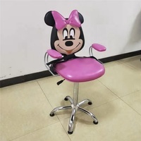 Siman Offre Spéciale Équipement de salon de coiffure Mobilier de coiffure Salon de luxe Beauté Haute qualité Chaise de barbier pour enfants Fer Contemporain