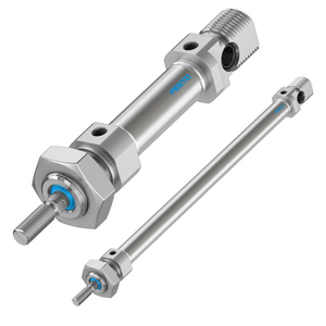 DSNU-10-12 Series ISO 6432 Round Pneumatic <b>Cylinder</b> Double Acting Air <b>Cylinder</b> With Self Adjusting <b>Cushioning</b> - Product Image 1