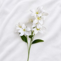 Fabrik-Großhandel Künstliche Einzelne Samt-Rosen Blume Rot Weiß Schwarz Lila Maßgefertigte Hyazinthen-Lilien Dekorative Blumen