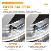 Nouveaux capuchons de valve de pneu de voiture en aluminium de haute qualité avec logo personnalisé et capuchons de tige de roue pour moto/vélo modèle 525, couleur personnalisée