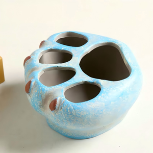 Pot en argile MSH Creative Cat Paw, design adorable de dessin animé pour <span class=keywords><strong>Lithops</strong></span> et succulentes PP - Product Image 5