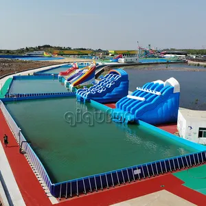 Unterhaltung Ausrüstung Aufblasbare Aqua Park Wasser Schwimmdock Slide Für Sommer