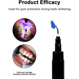 Gel protector de encías dental de 5 piezas, protección gingival de 1,5 ml con puntas, proporciona una barrera protectora para las encías - Product Image 6
