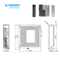 Kit de moteur servo AC magnétique à isolation F G-PENNY JMC 60gst 400w 220V 3000r/min 1.27N.m IP54 10PP 1 an de garantie