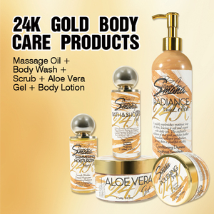 Série de soins de la peau en or 24 carats OEM ODM, nettoyage, hydratation, éclaircissement, ensemble raffermissant, lissant, crème anti-rides, sérum pour le corps et le visage - Product Image 3
