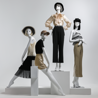 Mannequin femme en fibre de verre, corps entier, haute qualité, pour vitrine de magasin de vêtements, modèle de présentation de vêtements