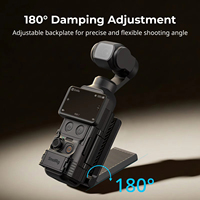 Support magnétique pliable SmallRig 6009 pour DJI Osmo Pocket 4 180 °   Adaptateur d'extension de plaque arrière Arca-Swiss à amortissement réglable