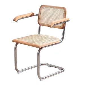 Chaise de salle à manger rétro, chaise française en plastique à dossier haut, chaises en rotin tressé, tabouret de <span class=keywords><strong>bureau</strong></span> à dossier pour la maison, la chambre à coucher, le <span class=keywords><strong>bureau</strong></span>, chaise d'ordinateur - Product Image 6
