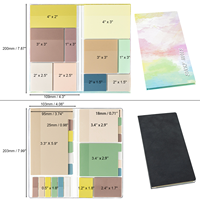 Diviseurs de pages autocollants en PET, blocs-notes adhésifs colorés et translucides pour le bureau et l'école