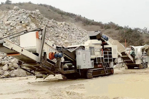 מתקן נייד מסוג גלגל עם מגרסת חרוטים לצמיגים, לריסוק סלעים קשים, גרניט, פסולת בניין. - Product Image 5