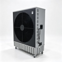 Refroidisseur d'air évaporatif mobile à faible bruit 40000 CMH, réservoir d'eau de 140 L, ventilateur de refroidissement portable pour l'utilisation en usine et en atelier