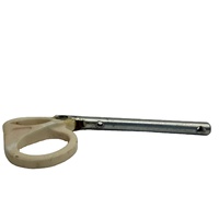 Guide de trame de pièce de rechange de métier à tisser circulaire en céramique pour le crochet de guide de fil de doigt d'insertion en métal de textile