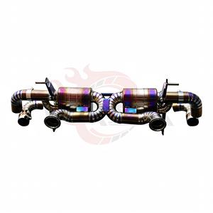 ท่อไอเสียแบบ Catback วาล์วทรอนิกส์ วัสดุไทเทเนียม ยี่ห้อ Vortex Pie Cut สำหรับรถยนต์ Audi R8 5.2L V10 ปี 2020-2024 ชุดแต่งสำหรับรถแข่งและปรับแต่งสมรรถนะ พร้อมชุดท่อเก็บเสียง - Product Image 2