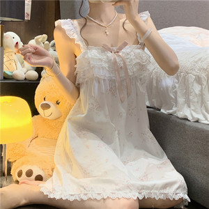 Abito da notte in stile principessa con comodo papillon con cinturino in pizzo volant per la stagione primaverile - Product Image 5