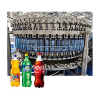 Otomatik gazlı su işleme makinesi/meşrubat dolum makinesi şişeleme ekipmanları/gazlı içecek şişeleme tesisi