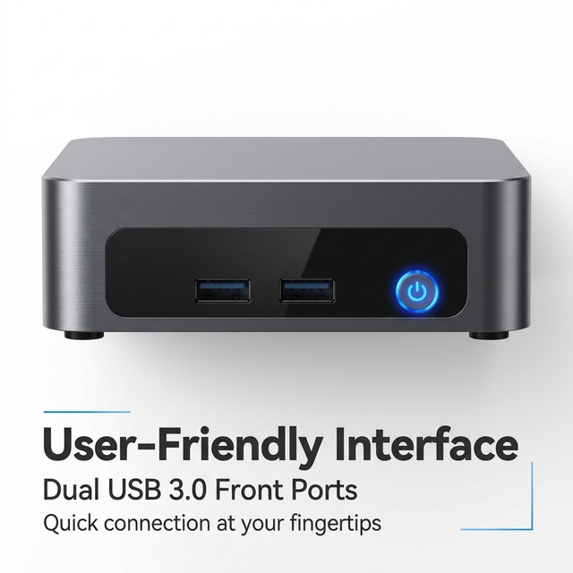 The Mini AI PC Is Equipped with the AMD Ryzen 5 7430U Processor SO-DIMM DDR4 16GB 512GB SSD  Windows 11 Operating System AI PCs