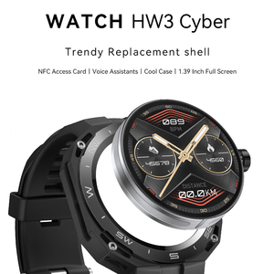 Reloj inteligente cibernético HW3, pantalla redonda, IP67, resistente al agua, monitor de sueño completamente táctil, rastreador de Actividad física deportiva, reloj inteligente - Product Image 5