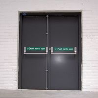 Serrure intelligente en verre trempé clair en aluminium d'urgence incendie 15N barre anti-panique de puissance porte d'évacuation